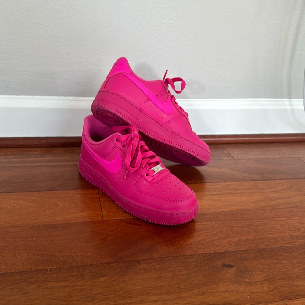Nike Hot Pink Air Force Ones Worn Once!